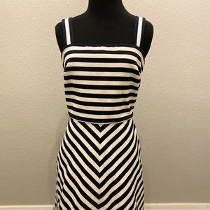 Michael Kors Black and White Striped Dress size 2